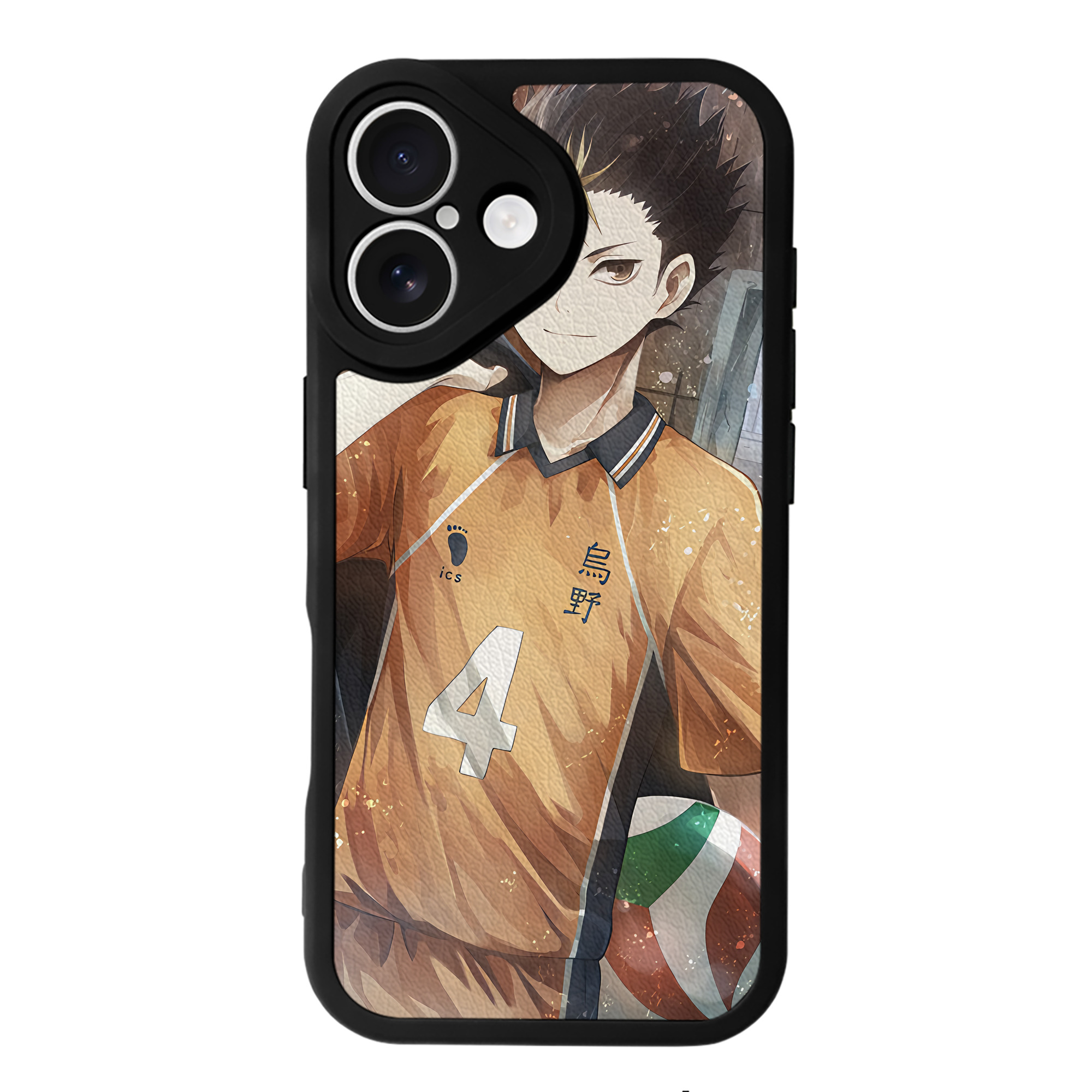（画像用） ハイキュー!! Haikyu!! 【iPhone 16シリーズ対応】シリコンスマホケース（レザー調） 材質：シリコン